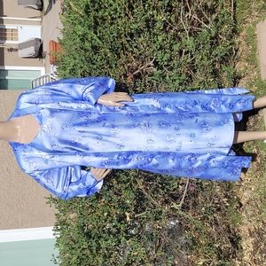 Inner Most Blue Floral Nightie & Robe